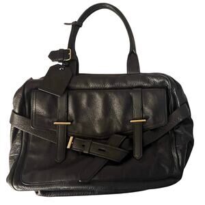 Reed Krakoff Top Handle Black Leather Bag Tote Bag with dust bag